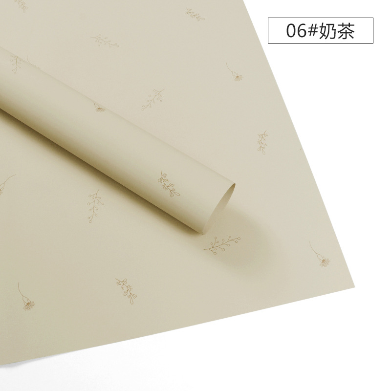 Papel de Regalo para Flores, Impermeable, para Ramos, Papel Mate para Floristería, Venta Caliente Transfronteriza