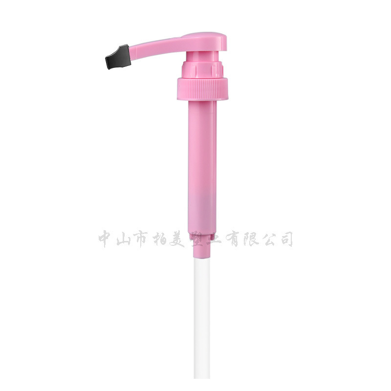 跨境特朗尼28-400糖浆按压泵头 亚马逊果糖果酱瓶粉色挤压泵压嘴|undefined
