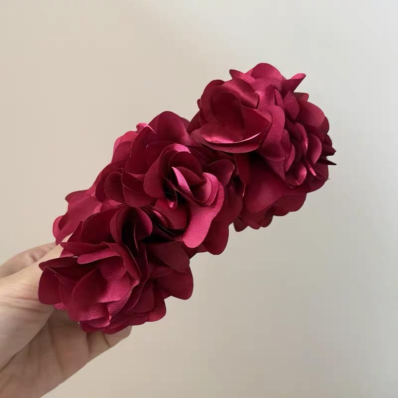 薄荷蓝绿色易梦玲同款花朵香蕉夹女森系发夹扭扭夹盘发抓夹发饰|undefined