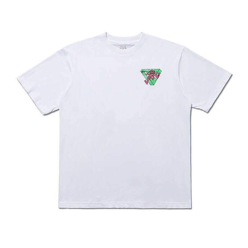 欧米の潮牌palace三角形双紗プリント高品質男女カジュアル半袖tシャツ|undefined