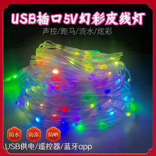 5v�ò�USBƤ���� �{��APP�����R��ˮLED���� ����ͥԺ�b羳