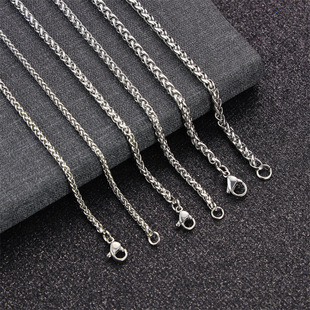 Stainless Steel Keel Chain Men's Aggressive Flower Basket Chain Clavicle Chain Fashion Titanium Steel Men's Necklace Hip Hop Personality Chain