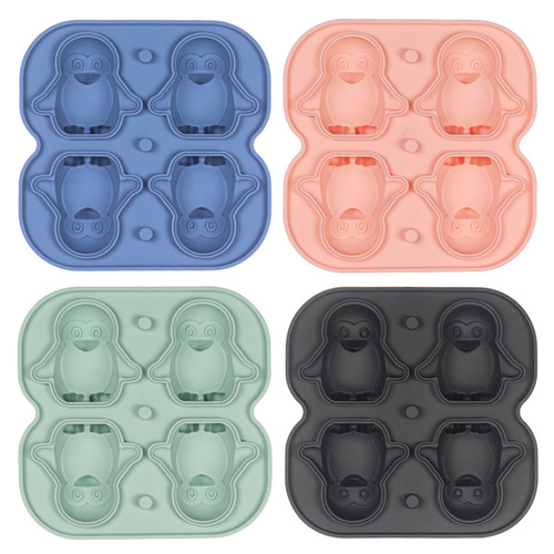 Penguin Silicone Ice Tray Drink Milk Tea Ice Cube Mold Whiskey Ice Mold Animal Ice Tray