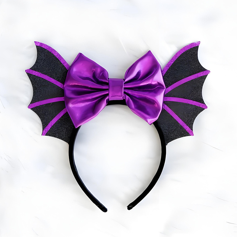 ハロウィン子供のリボンヘッドバンド面白いコウモリヘアアクセサリーコスプレヘッドバックルホリデーパーティードレスアップヘアアクセサリー|undefined