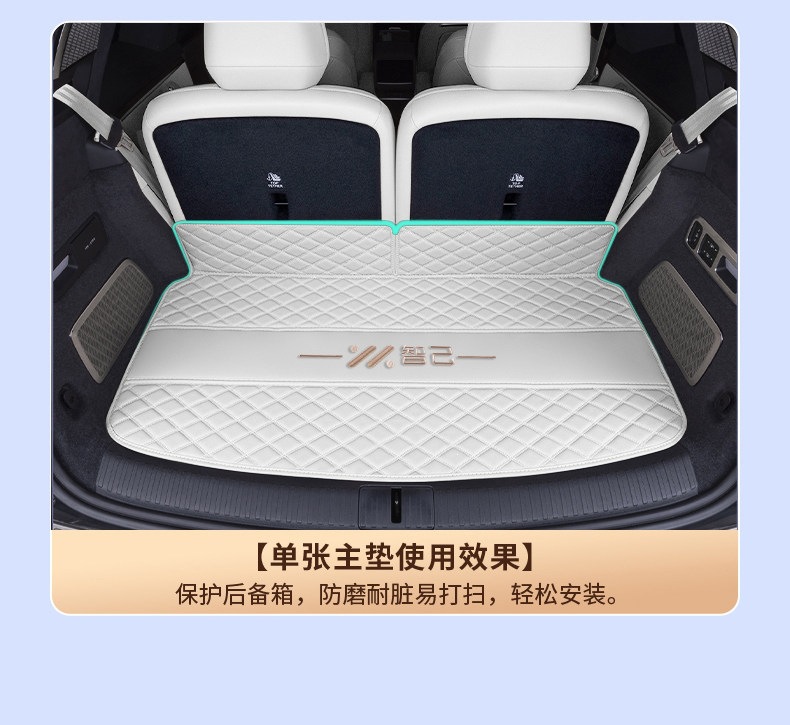 Suitable for the 2026 Zhiji LS9, the full-coverage trunk mat for Zhiji LS9 is wear-resistant, waterproof, and thickened