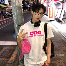 PLAY字母印花夏季川久保玲卡通爱心短袖T恤男女同款支持一件无痕