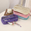 Japanese brand double-layer high quality pencil case, capacious stationery, storage bag