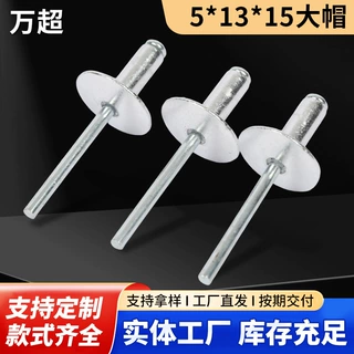 定制大帽铆钉5-13-15mm铝制拉柳钉箱包装潢汽车制造专用铆钉