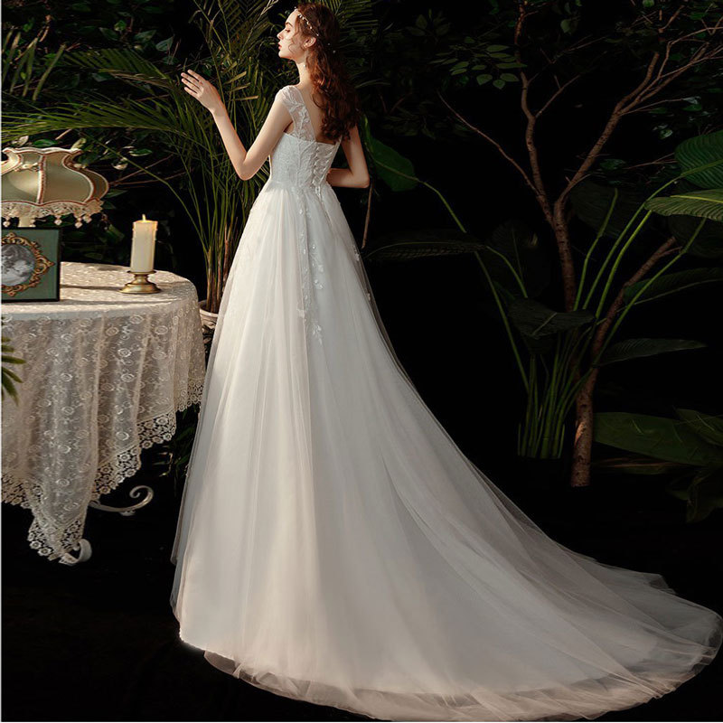 El Comercio Exterior de Europa y América Amazon AliExpress deseo moda nueva luz simple vestido novia Mori image 3