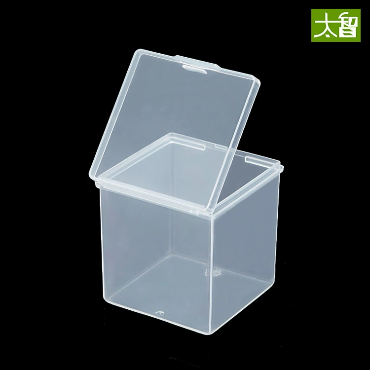 Factory wholesale Z558 square box transparent plastic box product original box hardware small storage box PP with cover