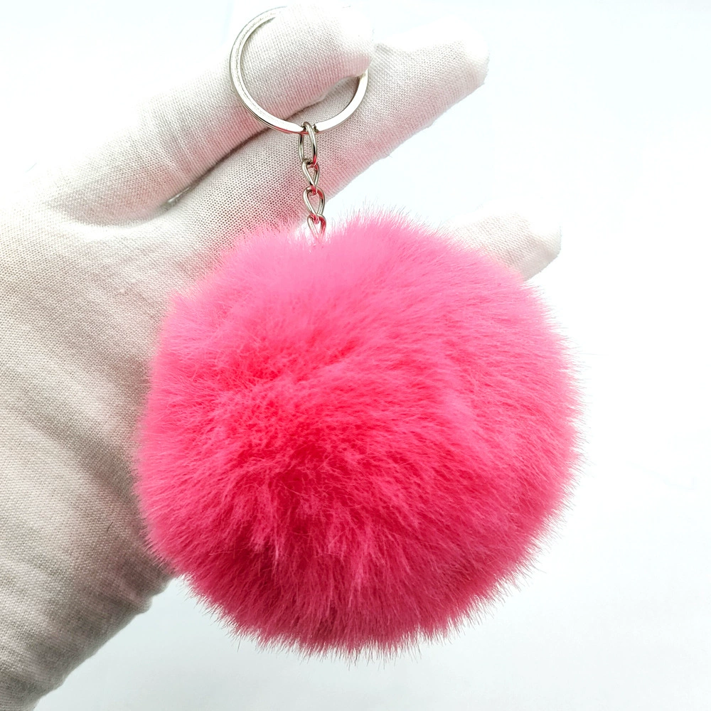 Multicoloured puffer ball, keychain with accessories, (Physicals), 8cm, DIY