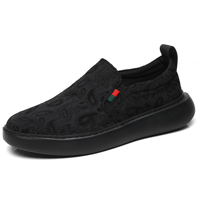 Men's Shoes Spring 2024 New Breathable Deodorant All-match Trendy Sports Shoes Men's Slip-on Soft-soled Casual Shoes