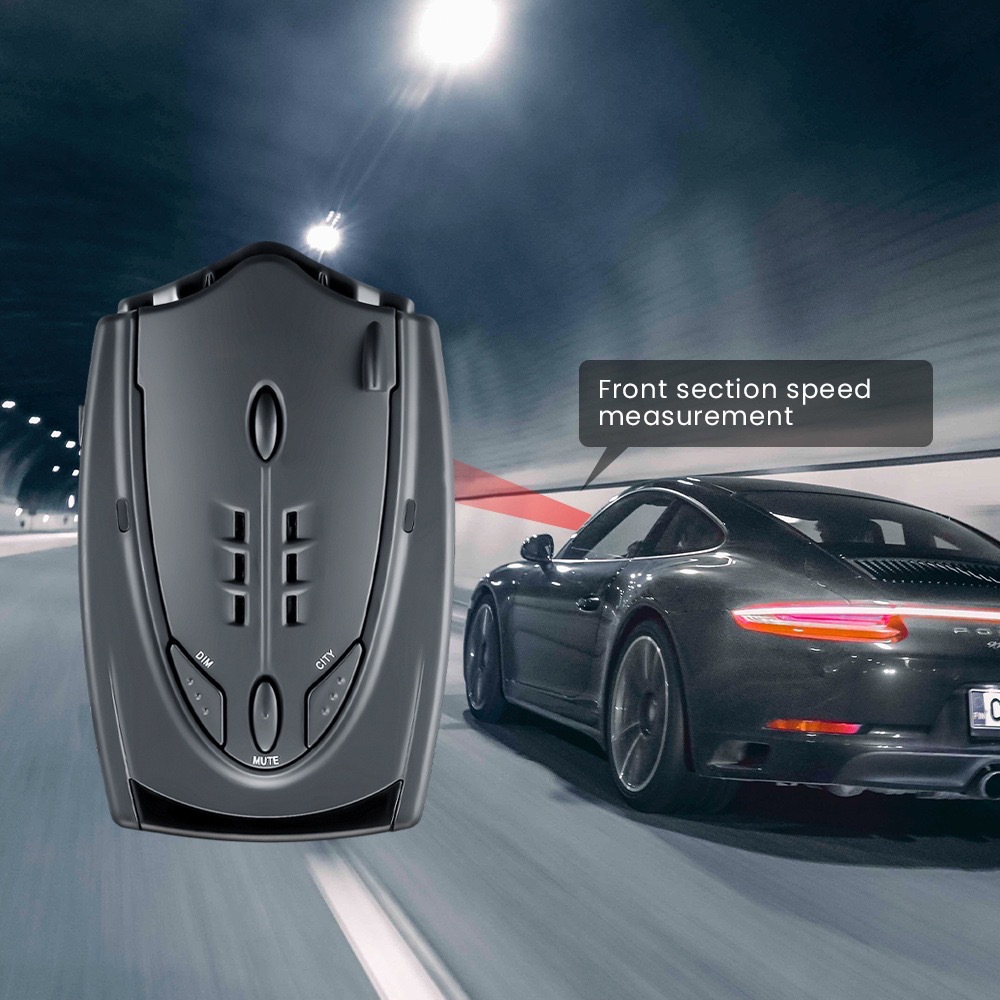 STR525 electronic dog full-frequency radar speedometer car electronic radar electronic dog in Chinese, English and Russian