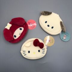 三丽鸥kitty猫毛绒化妆品收纳袋束口美乐蒂帕恰狗Kitty卡通零钱包