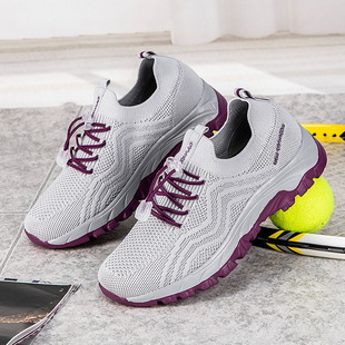 Mother Shoes 2025 Spring and Summer New Middle-aged and Elderly People's Stepping Sports Non-slip Soft Bottom Grandma Mesh Travel Dad Shoes