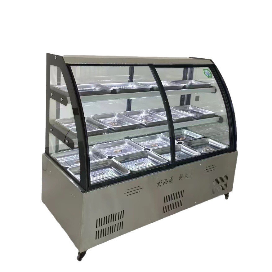 Gabinete de alimentos cocinados vegetales marinados vegetales fríos bebidas refrigeración Gabinete de exhibición refrigeración comercial refrigeración vertical comercial refrigeración directa