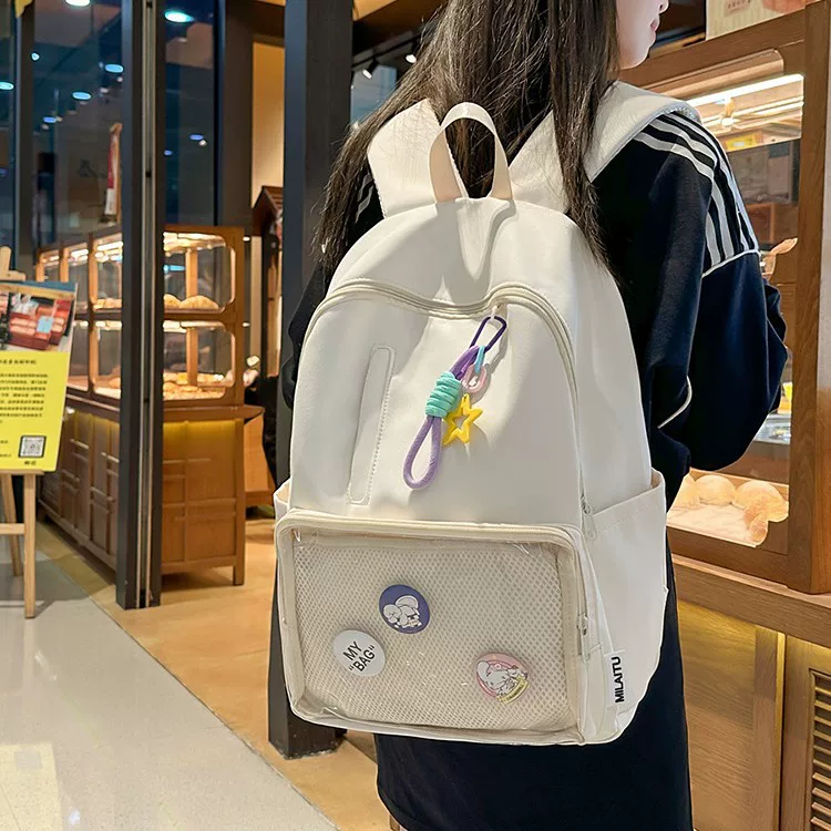 Backpack, fresh brand shoulder bag, Korean style, for teenagers, for students