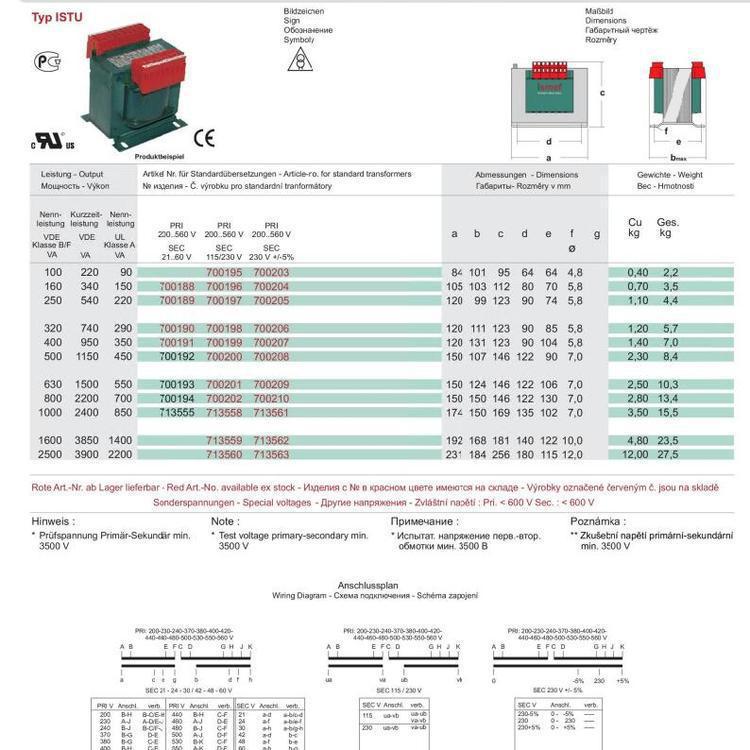 【议价】德国ISMET ESBN-S25 711365浪涌电流限制器变压器