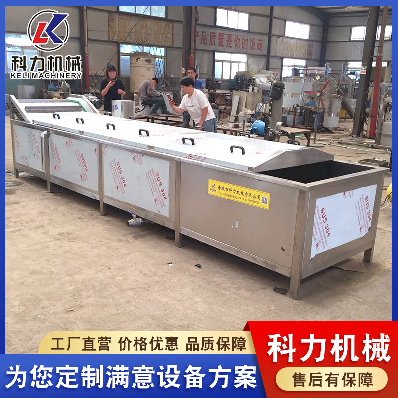 土豆粉杀青冷却线 土豆片蒸煮漂烫杀青机 全自动巴氏杀菌机