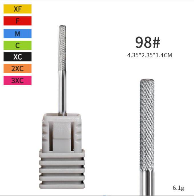 Suministro directo transfronterizo de uñas de acero de tungsteno cabeza de molienda Eliminación rápida de uñas tratamiento previo Eliminación de la piel muerta de dos vías de eliminación de uñas taladro de cabeza de molienda