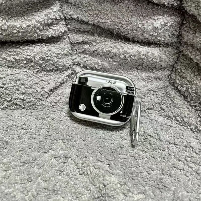 创意复古电镀相机耳机套 适用于苹果3代个性蓝牙airpods1/2保护套|undefined
