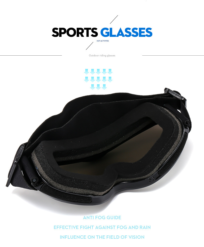 Children's colorful coated anti fog mountain skiing with mirror bag, outdoor windproof sand and snow goggles_voghion.com