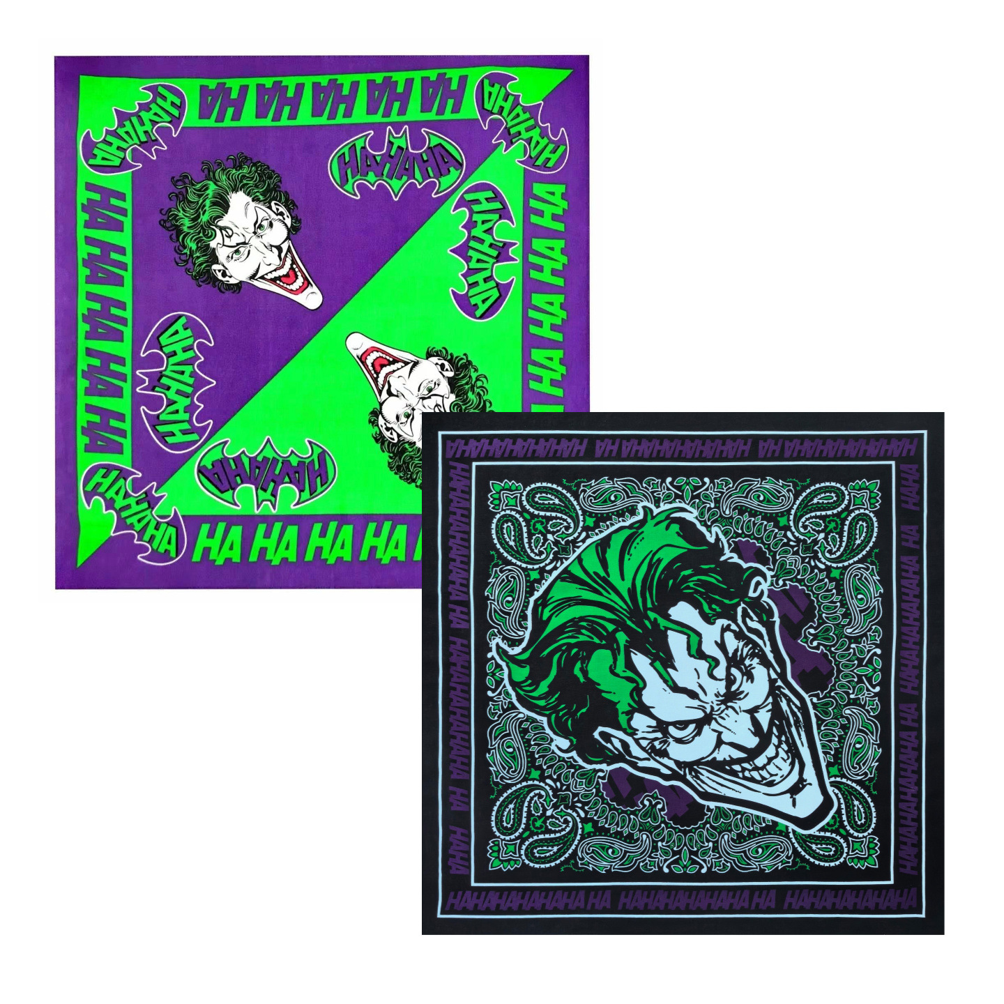 Little Ghost Wang Lin Kai's Same Style Cotton Batman Joker Hip-Hop Street Dance Bandana Face Scarf