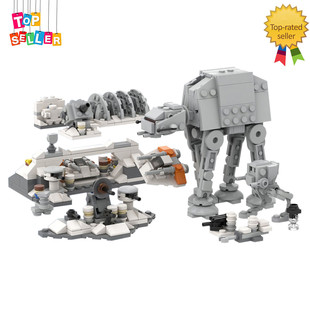 Building Blocks Moc: C4925 Miniature Hoth Raid 567 Particle Number Christmas Gift