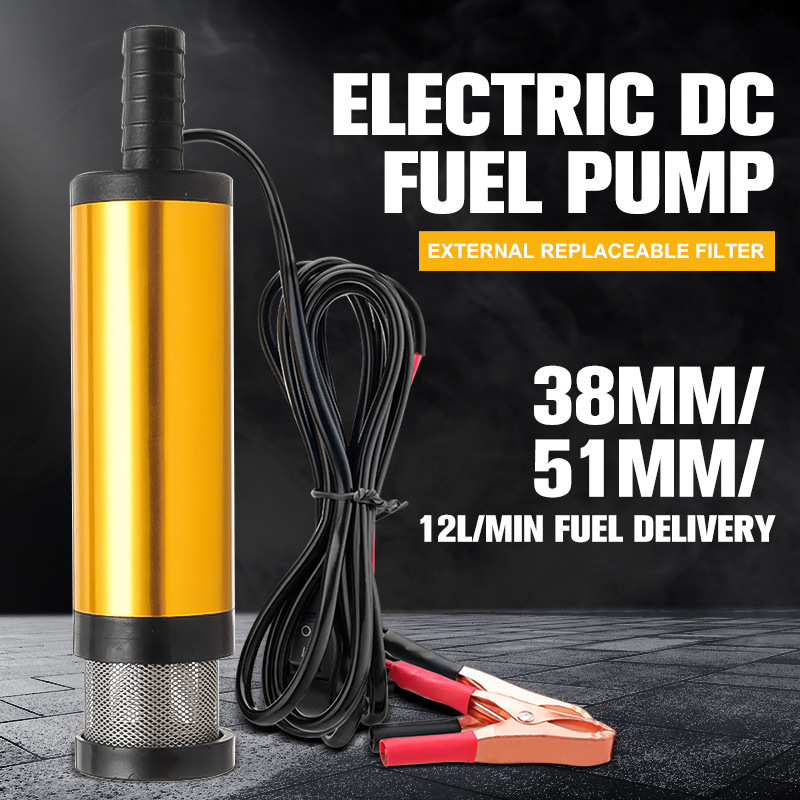 12V  38mm Electric Aluminum Alloy DC Fuel pump Portable Subm
