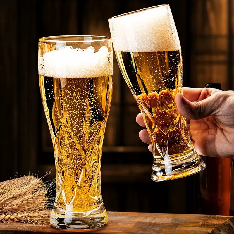 Taza de cerveza artesanal insfeng, taza de cerveza de gran capacidad, taza de cerveza de gran tamaño, taza de trigo doméstica, taza de bebida creativa
