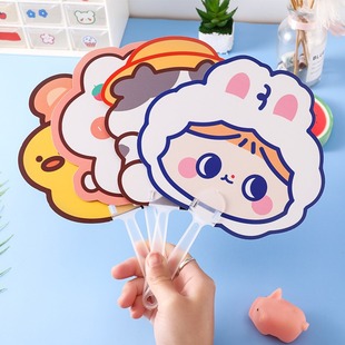 Creative Cartoon Alien Fan Children's Summer Gift Small Fan Cute Animal Student Mini Portable Folding Fan