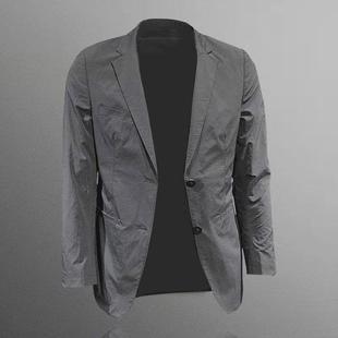 European Men's Spring and Autumn Light Luxury Casual Trendy Slim-Fit Suit Korean-Style Black Jacket