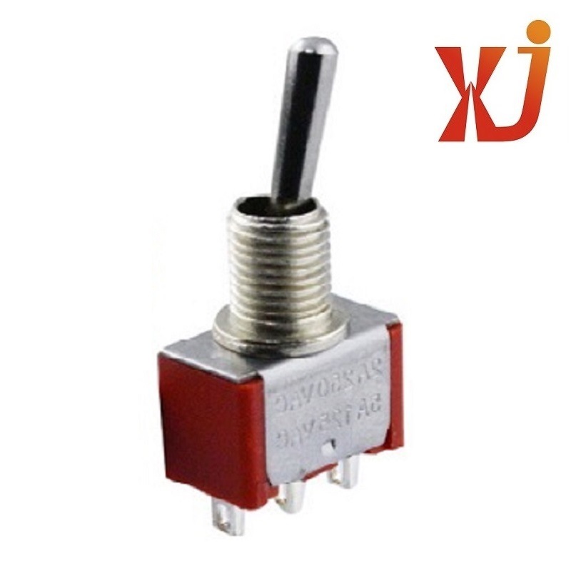 耐温2档3脚钮子开关  大电流摇摆开关单排3脚 立式2档摇臂开关
