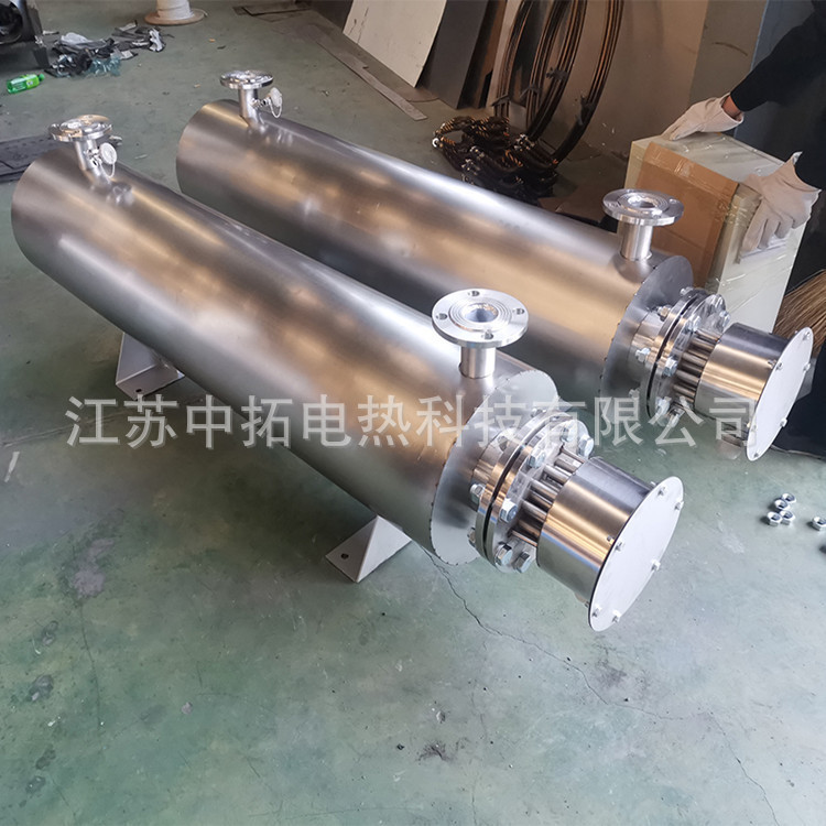 中拓电热 工业水循环电加热器 管道辅助加热设备 恒温管道加热器