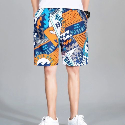 Men's 2024 Short Shorts Beach Pants Athletic Loose Thin Five-Pocket Summer Middle Pants Casual Large Briefs