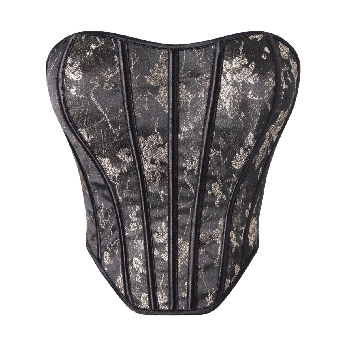 Impresión de flores retro oro negro para el pecho de la cintura de la mujer de forma de ropa de suministro transfronterizo