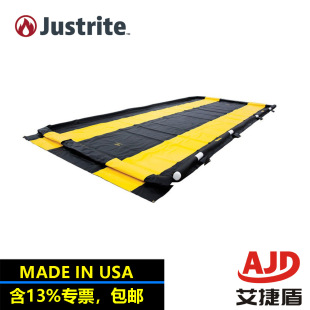 Justrite Imported from the United States Foldableable Anti-Spill Dam Durable Chemical-Proof Dam Pvc Coated 28576 Soft Tray