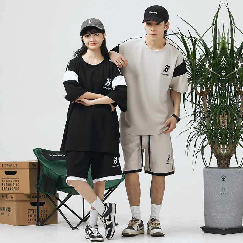 Летом носите мужскую футболку с короткими рукавами. Японский стиль ретро ins красивый принт.