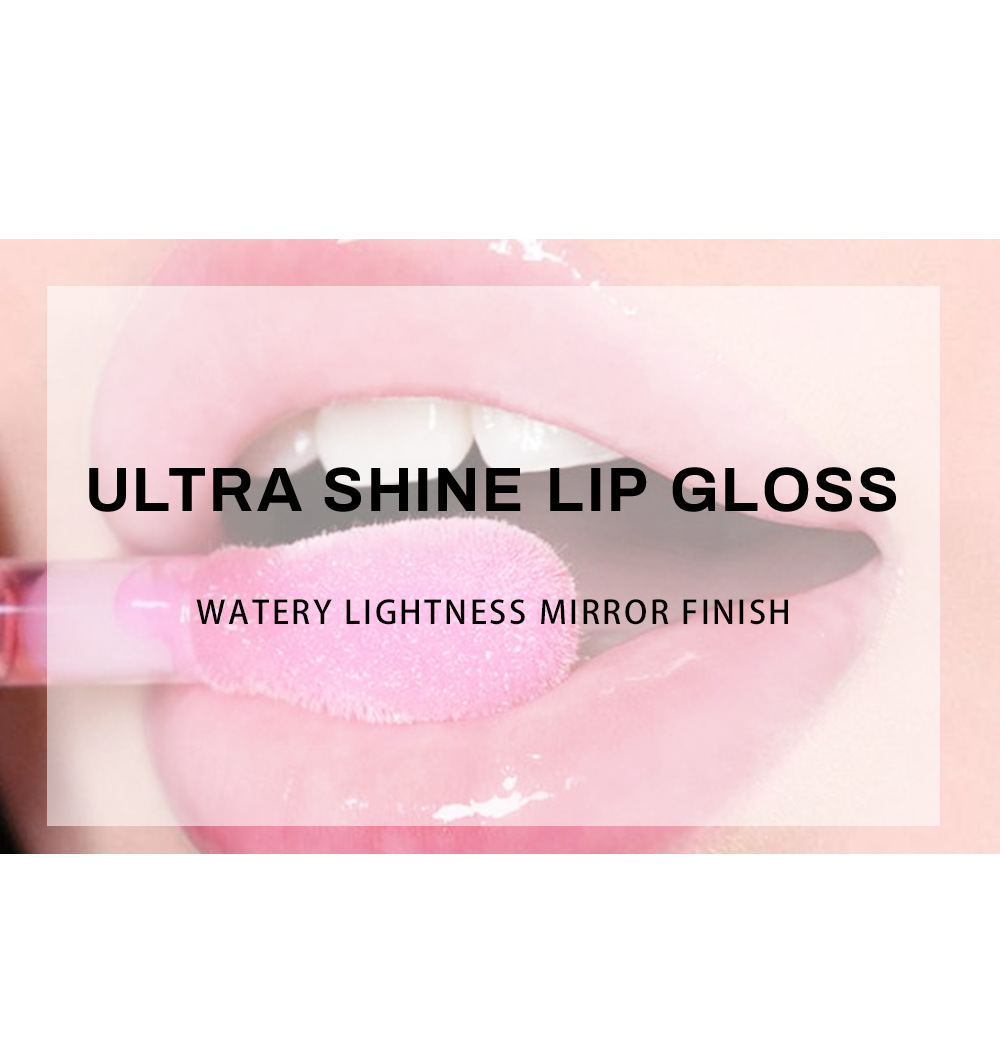 Julystar Hydrating Head Brush Lip Gloss Mirror Moisturizing Hami Melon Lip Oil 4-bottle Set Wholesale Makeup Item Picture