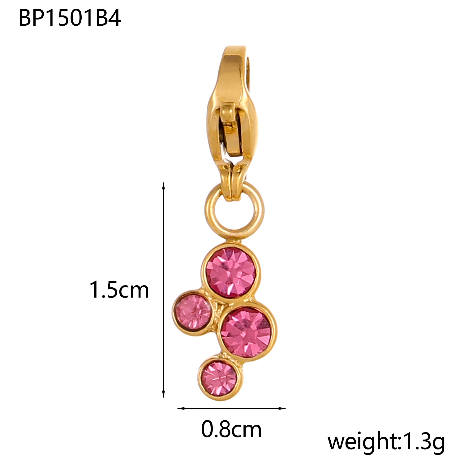 2g Weight Pendant, Chain Jewelry Making Type DIY Ornament Accessories Classification 1 Piece Quantity 304 Stainless Steel Material Geometric Pattern All Seasons Season Plating Design Simple Style Style 1 Piece 304 Stainless Steel Geometric Pendant Chain 8