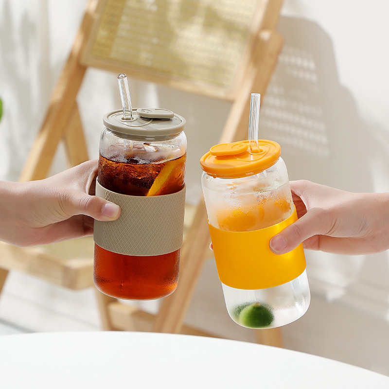 Amazon 16oz Coke Cup Alto borosilicato Red resistente a altas temperaturas Taza de bebida fría caliente Juego de tazas de cerveza de jugo