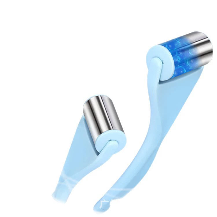 Ice, cosmetic pulls up smoothing metal massager for face