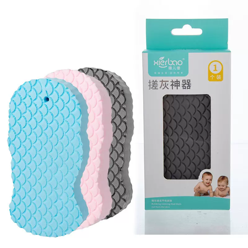 3D搓澡海绵浴擦 带花纹立体沐浴绵洗澡不伤肌肤婴儿搓澡神器9110