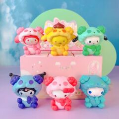 秒發盲盒 三麗鷗羊羊美樂蒂手庫洛米玉桂狗手辦 擺件生日禮物