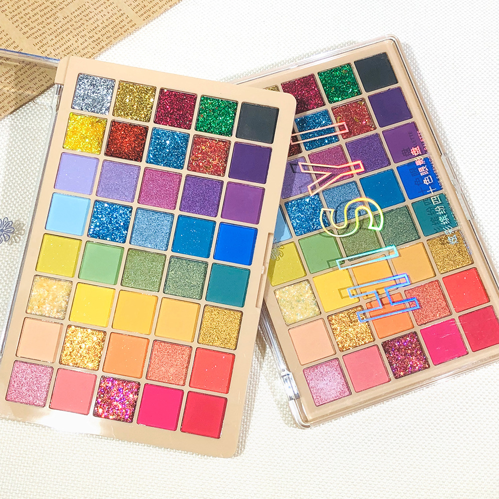 Hisyi Colorfulful 40-Colorful Eye Shadow Palette Multi-Colorful Sequin Glitter Glitter Colorfulful Children's Day Performance Stage Makeup Colorful