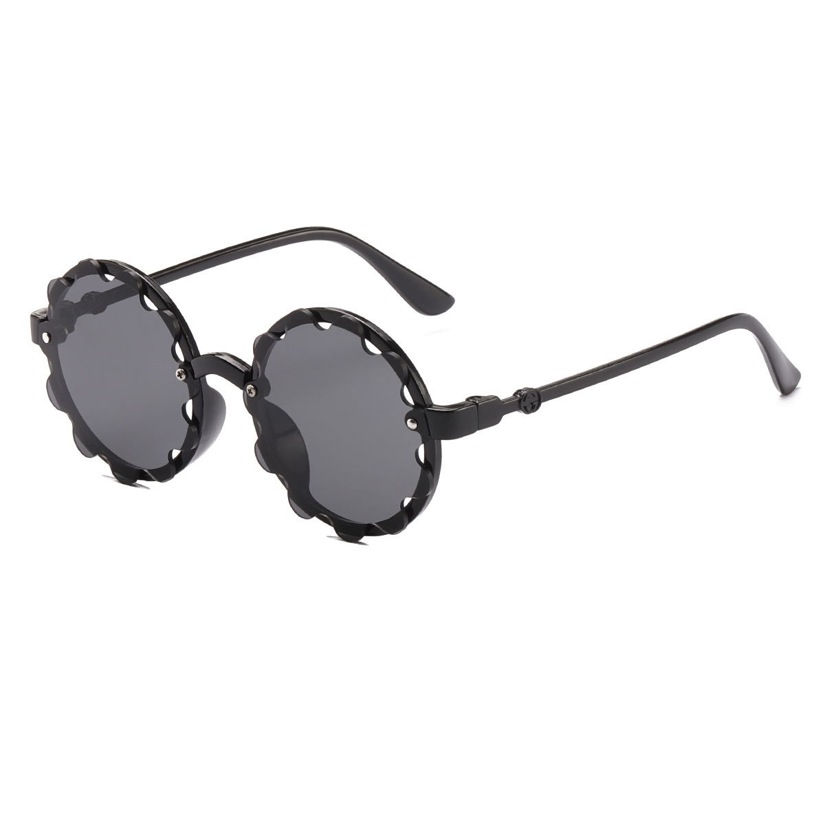 2021 nuevos niños ola océano gafas de sol moda irregular personalidad flor niños gafas de sol 8863