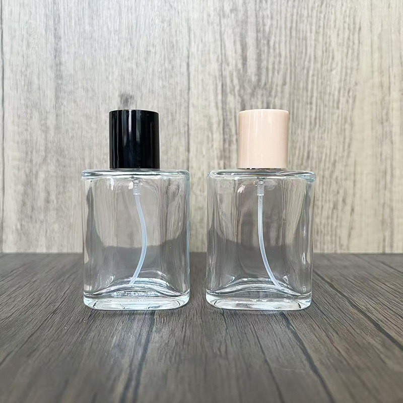 现货B105-30ml 透明黑盖香水喷雾瓶化妆品分装瓶便携式玻璃空瓶子