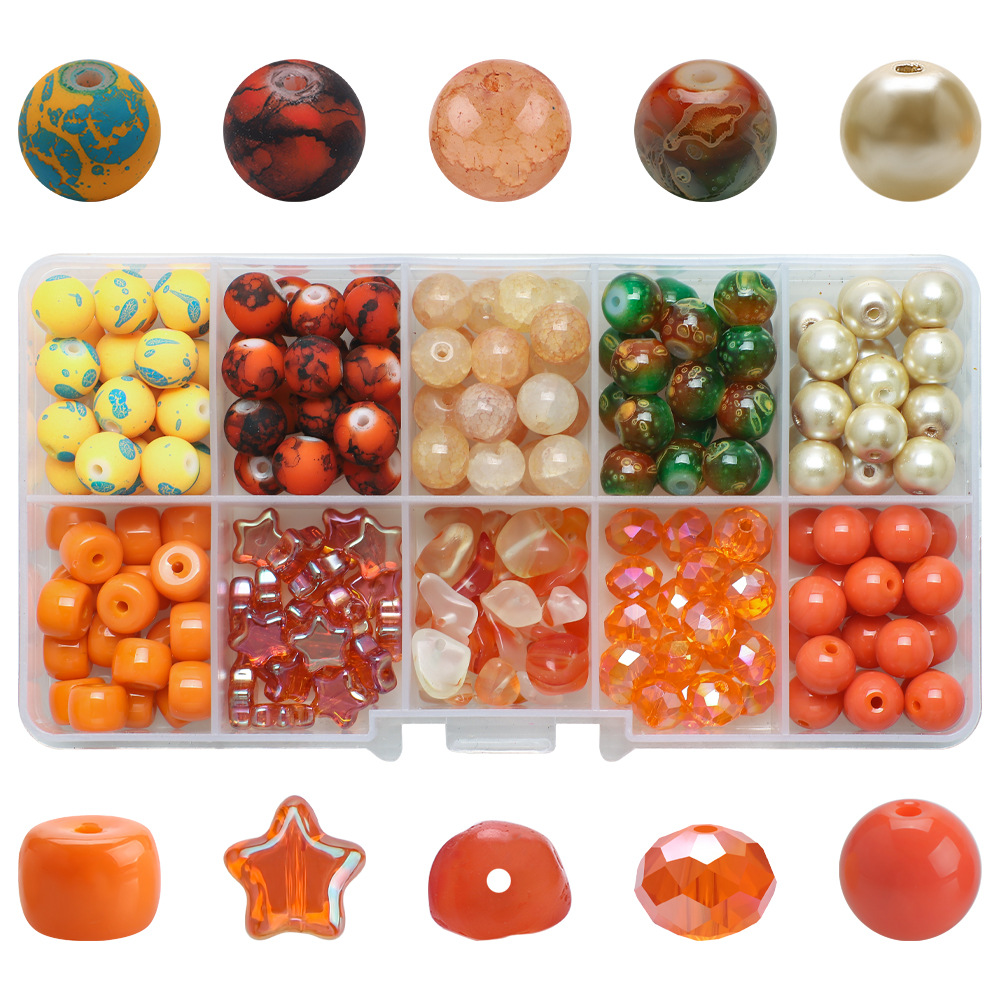 185g Weight Beads Jewelry Making Type Diameter 8mm Jewelry Making Size DIY Jewelry Accessories Classification 1 Set Quantity Glass Material Irregular, Round Pattern Plating Design Simple Style Style 1 Set Diameter 8mm Glass Irregular Round DIY Jewelry Accessories Beads 35