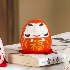 幸运达摩摆件祈福达摩蛋寿司料理店铺开业送礼家居玄关创意装饰品