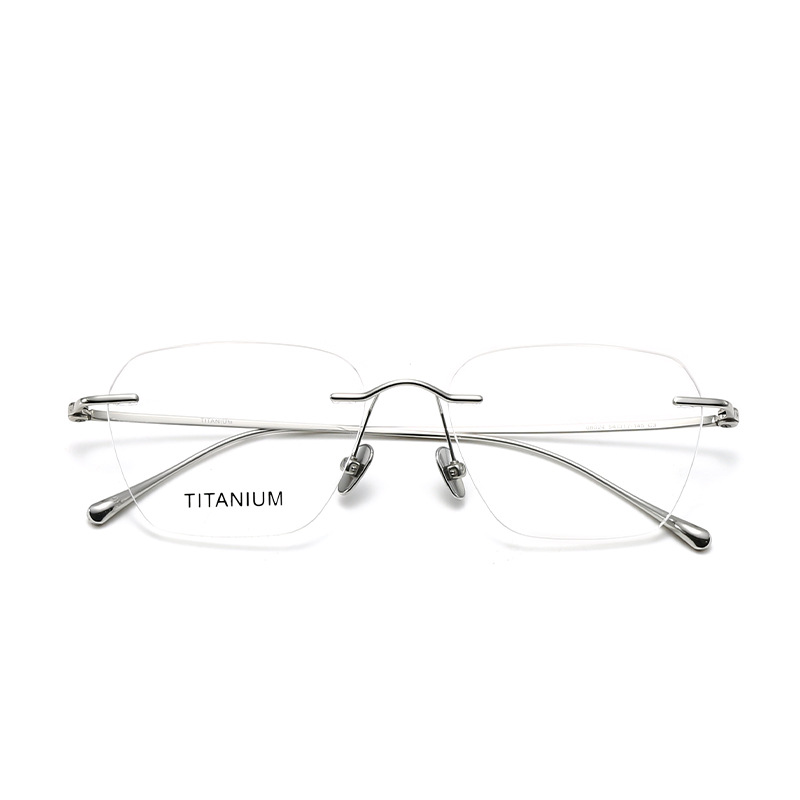 Gafas geniales de madera STUDIOMUKU Montura de gafas sin marco para villanos de alto coeficiente intelectual